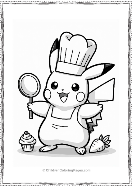 Super Smash Bros Pikachu The Chef Free PDF Printable