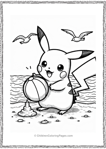 Super Smash Bros Pikachu S Beach Fun Free PDF Printable