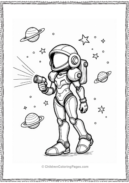 Super Smash Bros Samus In Space Explorer Outfit Free PDF Printable