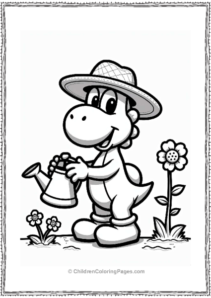Super Smash Bros Yoshi The Gardener Free PDF Printable