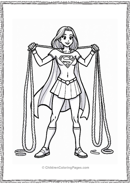 Supergirl Training With Equipment Free PDF Printable
