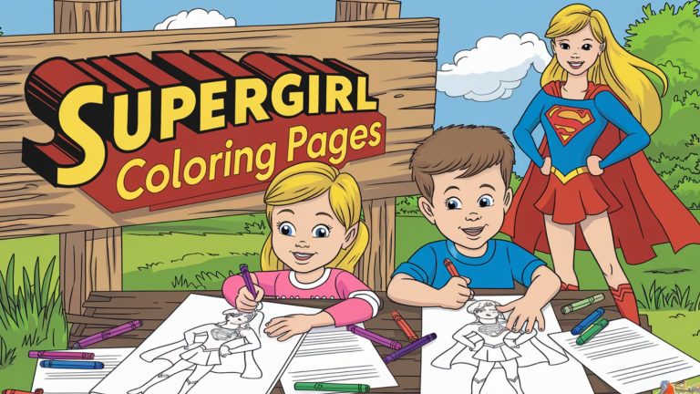 Supergirl Coloring Pages