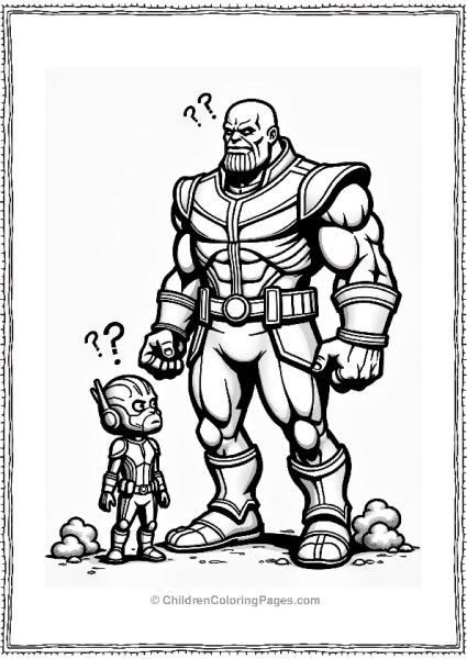Thanos And Ant Man Illustration Free PDF Printable