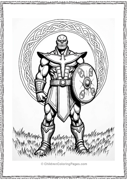 Thanos As A Celtic Warrior Free PDF Printable