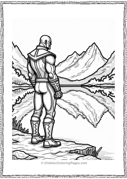 Thanos By A Serene Lake Free PDF Printable