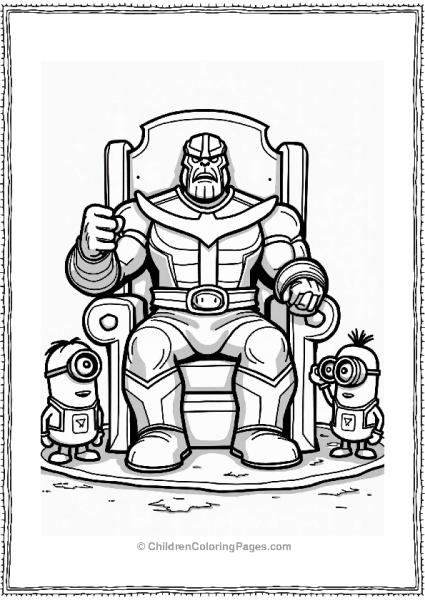 Thanos Directing His Minions Free PDF Printable