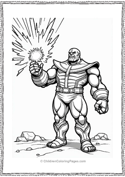 Thanos Energy Blast From Infinity Gauntlet Free PDF Printable