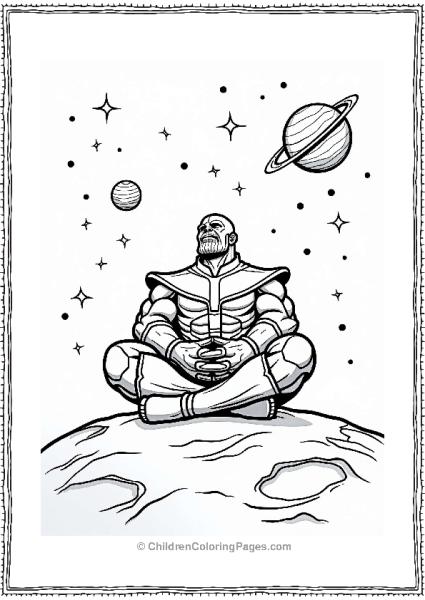 Thanos Gazing At The Stars Free PDF Printable
