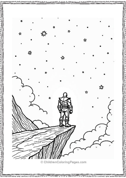 Thanos Gazing At The Universe Free PDF Printable