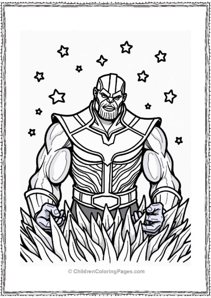 Thanos In A Cosmic Garden Free PDF Printable