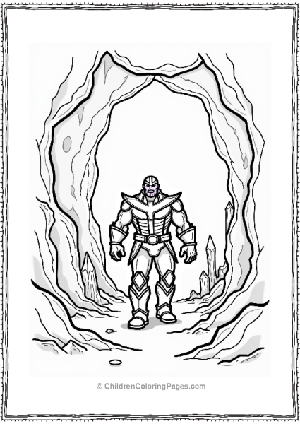 Thanos In A Crystal Cave Free PDF Printable