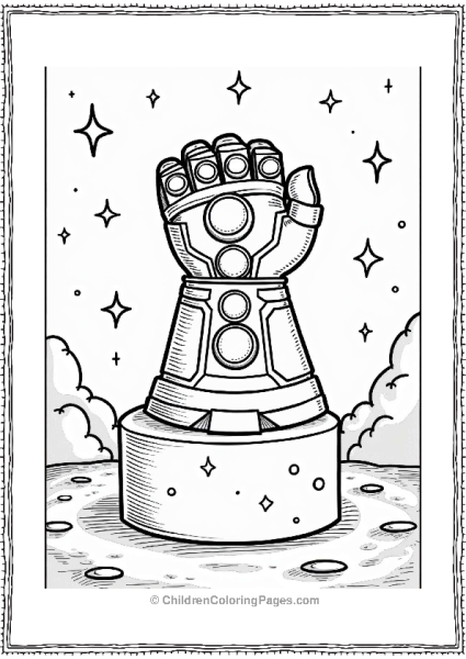 Thanos Infinity Gauntlet Display Free PDF Printable