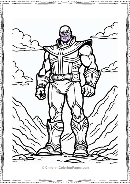 Thanos Standing Tall With Determination Free PDF Printable