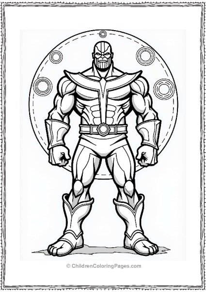 Thanos With Infinity Stones Free PDF Printable