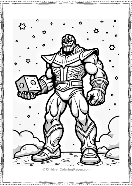 Thanos With The Cosmic Cube Free PDF Printable
