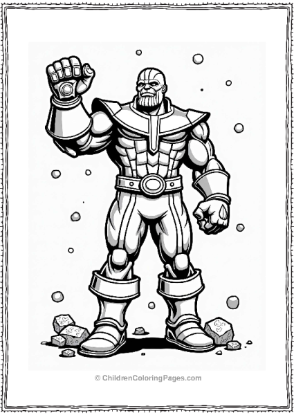 Thanos With The Infinity Gauntlet Free PDF Printable