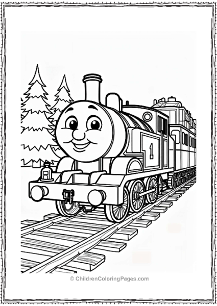 Thomas And Friends Thomas With Christmas Presents Free PDF Printable