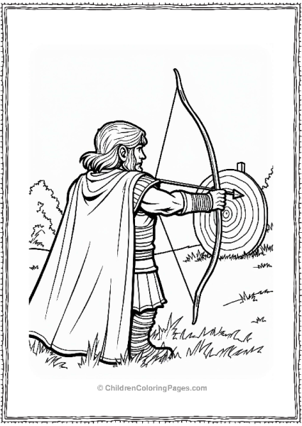 Thor Practicing Archery Free PDF Printable