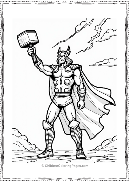 Thor Summoning Lightning Free PDF Printable