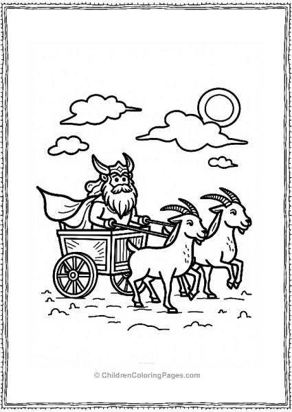 Thors Chariot Ride With Goats Free PDF Printable