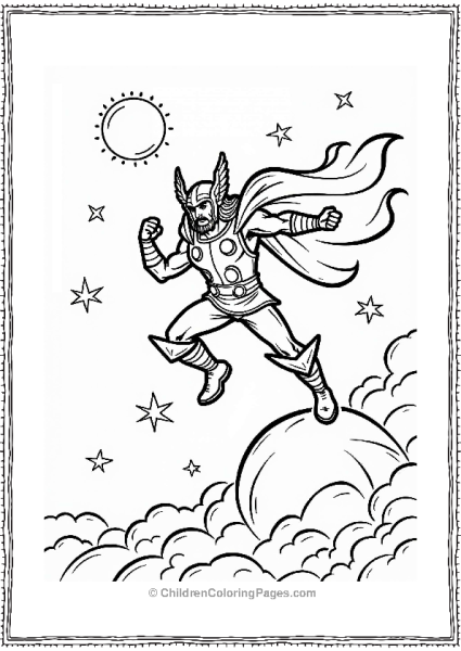 Thors Cosmic Adventure On The Bifrost Free PDF Printable