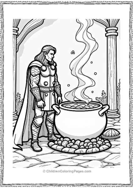 Thors Feast With A Giant Cauldron Free PDF Printable