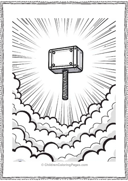 Thors Hammer In The Clouds Free PDF Printable