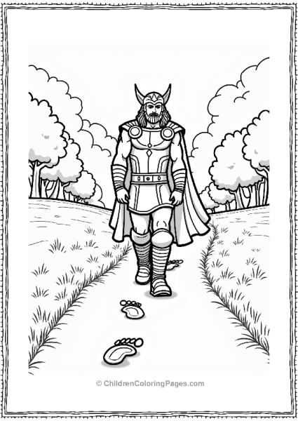 Thors Journey Along A Path Free PDF Printable