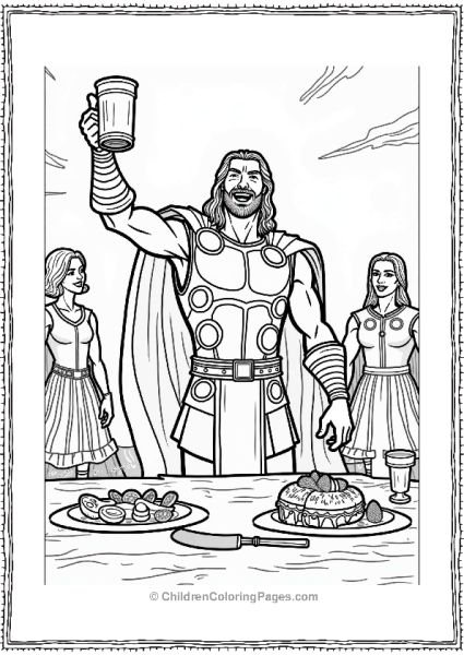 Thors Joyful Toast In Asgard Free PDF Printable