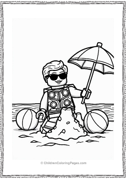 Thors Summer Beach Party With Lego Avengers Free PDF Printable