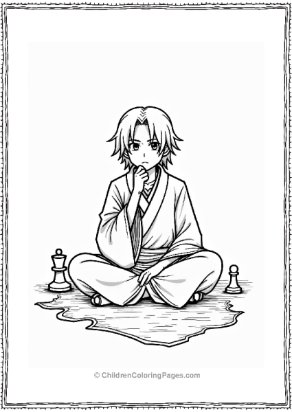 Thoughtful Itachi In Minimalist Style Free PDF Printable