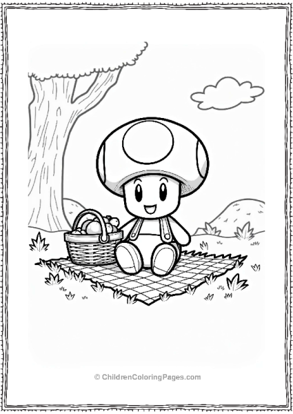 Toad At A Picnic Free PDF Printable