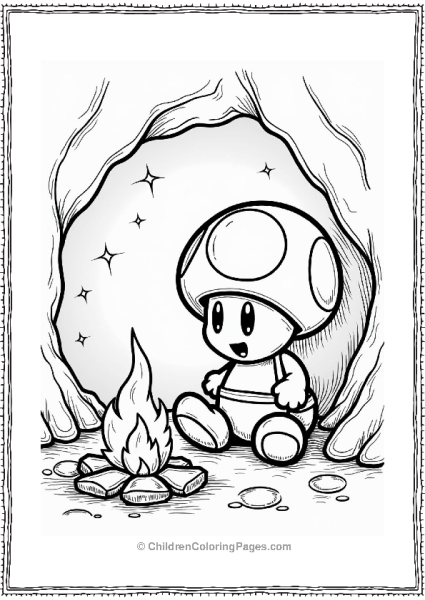 Toad By A Cozy Campfire Free PDF Printable