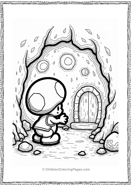 Toad Examining Cave Paintings Free PDF Printable