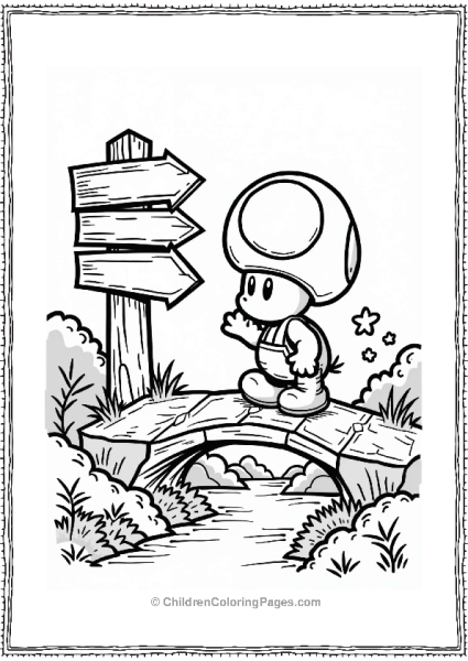 Toad On A Bridge In A Maze Free PDF Printable