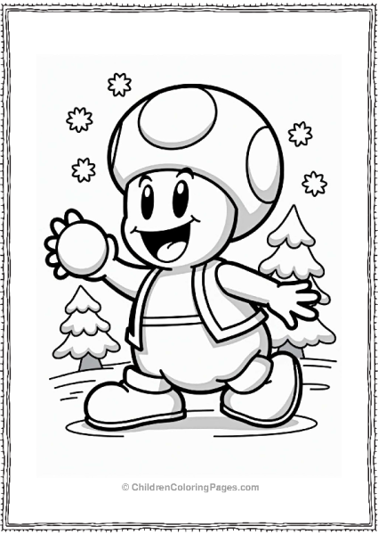 Toads Snowball Fight Free PDF Printable