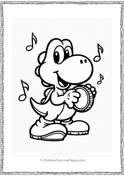Yoshi And Friends In A Band Free PDF Printable