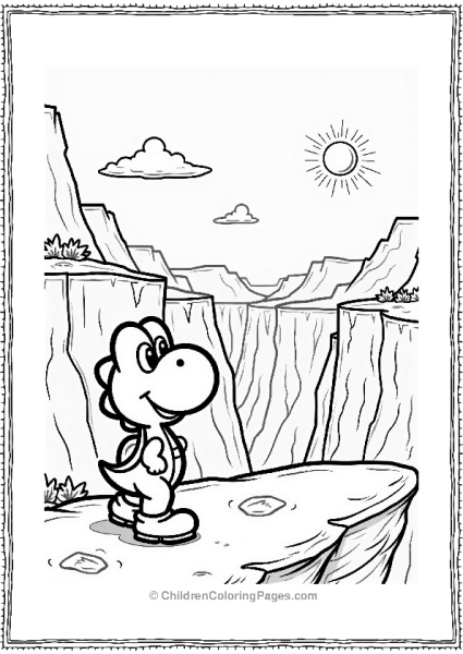 Yoshi In The Grand Canyon Free PDF Printable