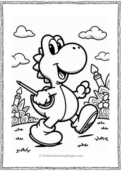 Yoshis Art Parade With Supplies Free PDF Printable
