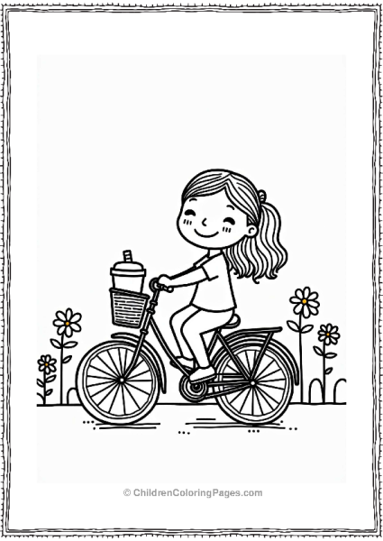 Boba Tea Adventure On A Bicycle Free PDF Printable