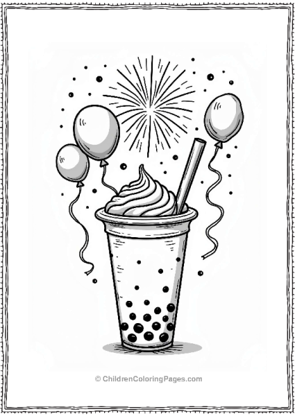 Boba Tea Festival Celebration Free PDF Printable