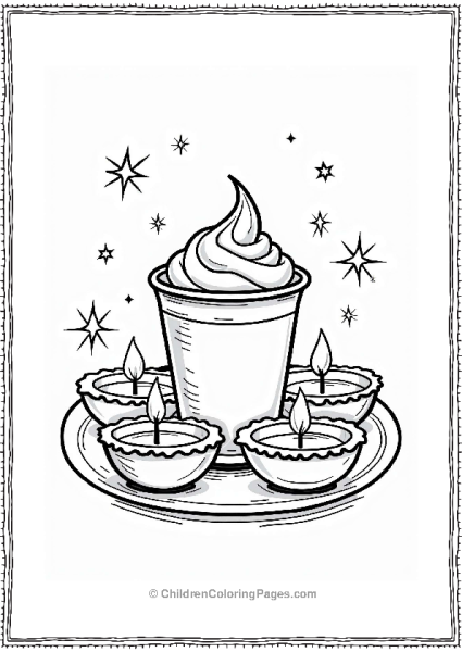 Boba Tea For Diwali Celebration Free PDF Printable