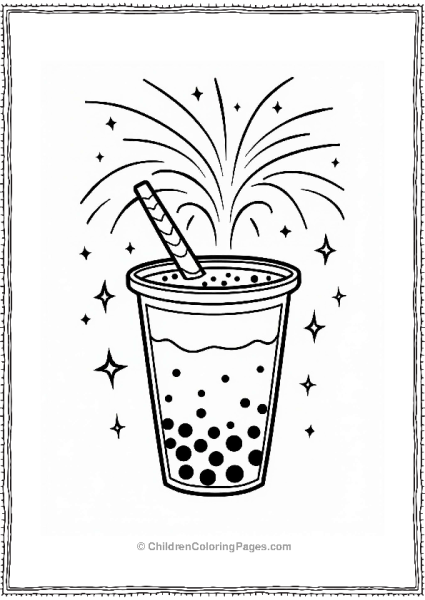 Boba Tea New Year Celebration Free PDF Printable