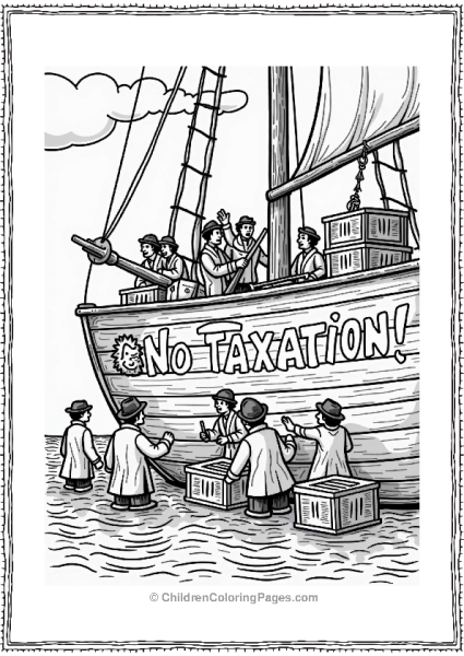 Boston Tea Party Graffiti Free PDF Printable