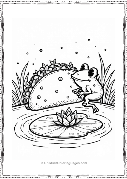 Bouncy Frog And Taco Splash Free PDF Printable
