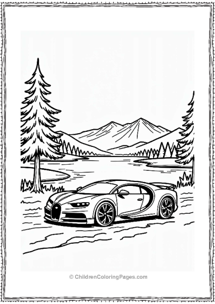 Bugatti By A Serene Lake Free PDF Printable