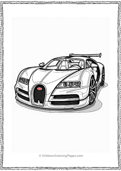 Bugatti Engine Abstract Design Free PDF Printable