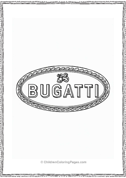 Bugatti Logo Abstract Design Free PDF Printable