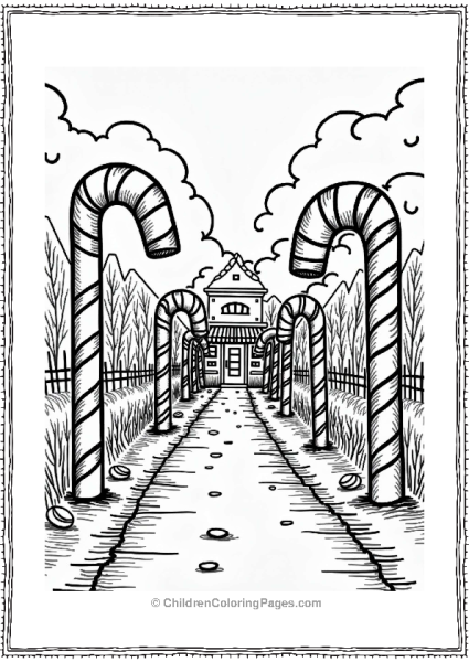 Candy Cane Lane To Willy Wonkas Shop Free PDF Printable