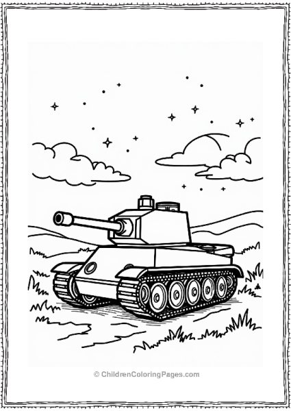 Cannon Silhouette At Sunset Free PDF Printable